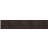 Tapis rectangulaire marron foncé 80x400 cm bambou 