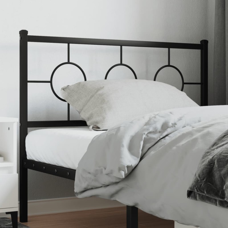 Tête de lit métal noir 107 cm Tête de lit métal noir 107 cm