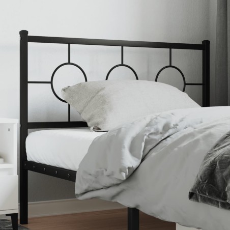Tête de lit métal noir 107 cm 