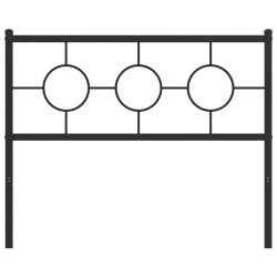 Tête de lit métal noir 107 cm 