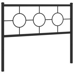 Tête de lit métal noir 107 cm 