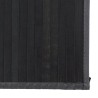 Tapis rectangulaire gris 80x400 cm bambou 