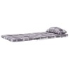 Coussins de chaise adirondack lot de 2 carreaux gris 