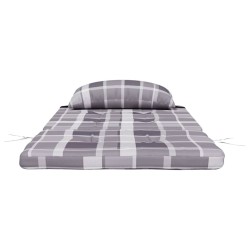 Coussins de chaise adirondack lot de 2 carreaux gris 
