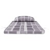Coussins de chaise adirondack lot de 2 carreaux gris 