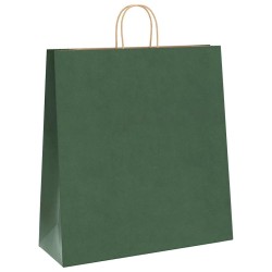 Sacs en papier 50 pcs avec poignées vert 45x17x48 cm 
