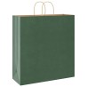 Sacs en papier 50 pcs avec poignées vert 45x17x48 cm 