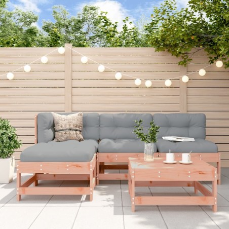 Salon de jardin 5 pcs bois massif douglas 