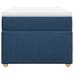 Sommier à lattes de lit avec matelas Bleu 80x200 cm Tissu 