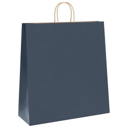Sacs en papier 50 pcs avec poignées bleu 45x17x48 cm 