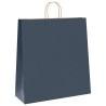 Sacs en papier 50 pcs avec poignées bleu 45x17x48 cm 