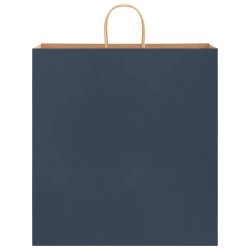Sacs en papier 50 pcs avec poignées bleu 45x17x48 cm 