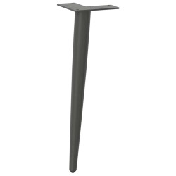 Pieds de table basse coniques 4 pièces Anthracite 30-31 cm Acier 