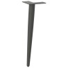 Pieds de table basse coniques 4 pièces Anthracite 30-31 cm Acier 