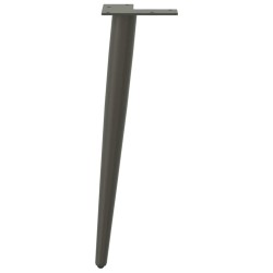 Pieds de table basse coniques 4 pièces Anthracite 30-31 cm Acier 