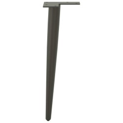 Pieds de table basse coniques 4 pièces Anthracite 30-31 cm Acier 