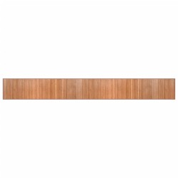 Tapis rectangulaire naturel 60x500 cm bambou 