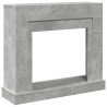 Cadre de cheminée gris béton 100x30x87,5 cm bois d'ingénierie 