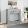 Cadre de cheminée gris béton 100x30x87,5 cm bois d'ingénierie 