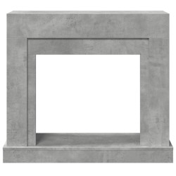 Cadre de cheminée gris béton 100x30x87,5 cm bois d'ingénierie 