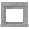 Cadre de cheminée gris béton 100x30x87,5 cm bois d'ingénierie 