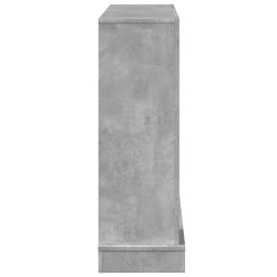Cadre de cheminée gris béton 100x30x87,5 cm bois d'ingénierie 