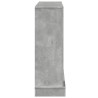 Cadre de cheminée gris béton 100x30x87,5 cm bois d'ingénierie 