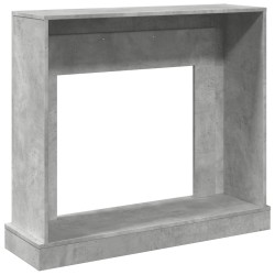Cadre de cheminée gris béton 100x30x87,5 cm bois d'ingénierie 