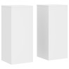 Supports pour plantes 2 pcs blanc 30x30x70 cm bois d'ingénierie 