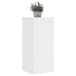 Supports pour plantes 2 pcs blanc 30x30x70 cm bois d'ingénierie 