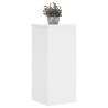 Supports pour plantes 2 pcs blanc 30x30x70 cm bois d'ingénierie 