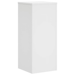 Supports pour plantes 2 pcs blanc 30x30x70 cm bois d'ingénierie 