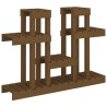 Support à plantes Marron miel 104,5x25x77,5 cm Bois massif pin 
