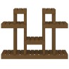 Support à plantes Marron miel 104,5x25x77,5 cm Bois massif pin 