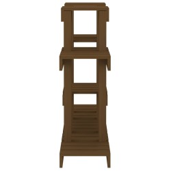 Support à plantes Marron miel 104,5x25x77,5 cm Bois massif pin 