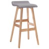 Chaise de bar Gris clair Tissu 