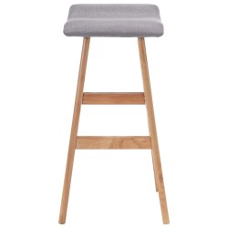 Chaise de bar Gris clair Tissu 