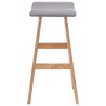 Chaise de bar Gris clair Tissu 
