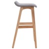Chaise de bar Gris clair Tissu 