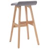 Chaise de bar Gris clair Tissu 