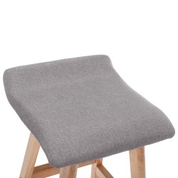 Chaise de bar Gris clair Tissu 