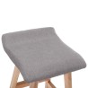 Chaise de bar Gris clair Tissu 