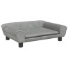 Canapé pour enfants gris clair 70x45x26 cm velours 