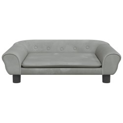Canapé pour enfants gris clair 70x45x26 cm velours 