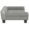 Canapé pour enfants gris clair 70x45x26 cm velours 