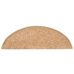 Tapis de marches d'escalier 15 pcs Doré 56x17x3 cm 
