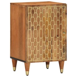 Armoire de salle de bain 38x33x58 cm bois massif de manguier 