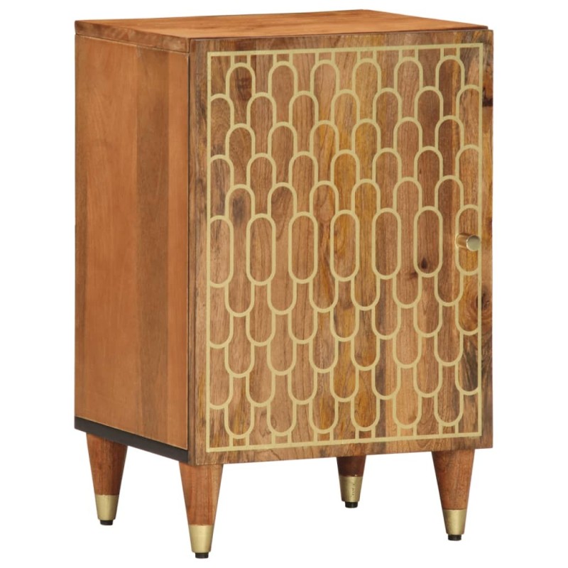 Armoire de salle de bain 38x33x58 cm bois massif de manguier 