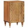 Armoire de salle de bain 38x33x58 cm bois massif de manguier 