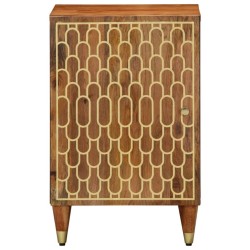 Armoire de salle de bain 38x33x58 cm bois massif de manguier 